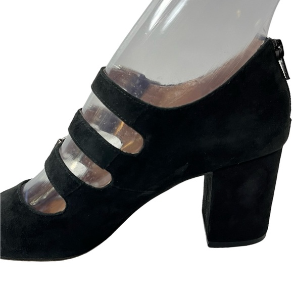 Corso Como Round Toe Suede Pumps Size 8 Black - Picture 6 of 11